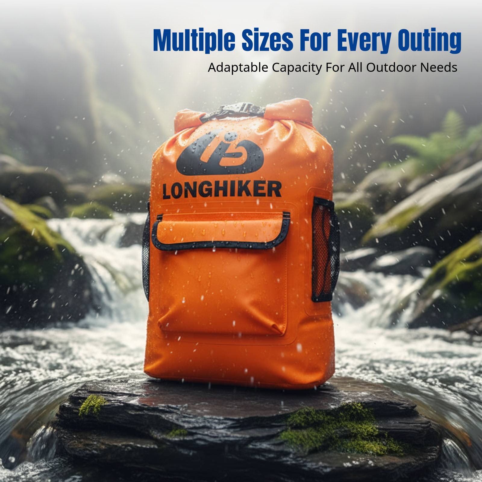 Fishing Bag Waterproof - Waterproof Dry Bag Backpack, Outdoor, Swimming,