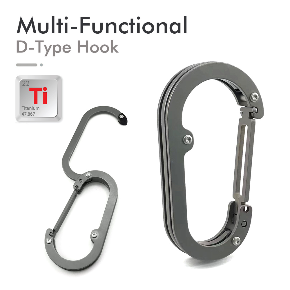 Fishing Backpack - Multifunctional D-type Hook Carabiner Outdoor Backpack