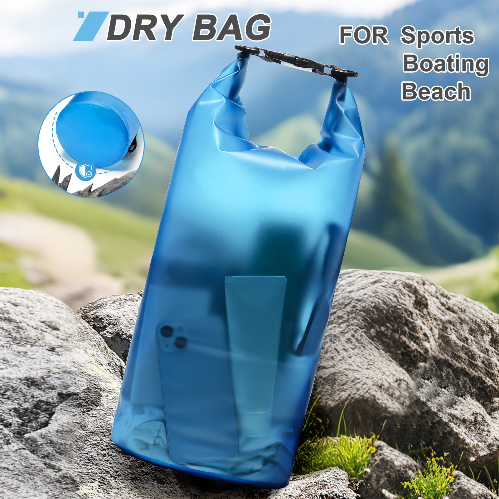 Fishing Bag Waterproof - Dry Bag Waterproof Bag for Kayak,