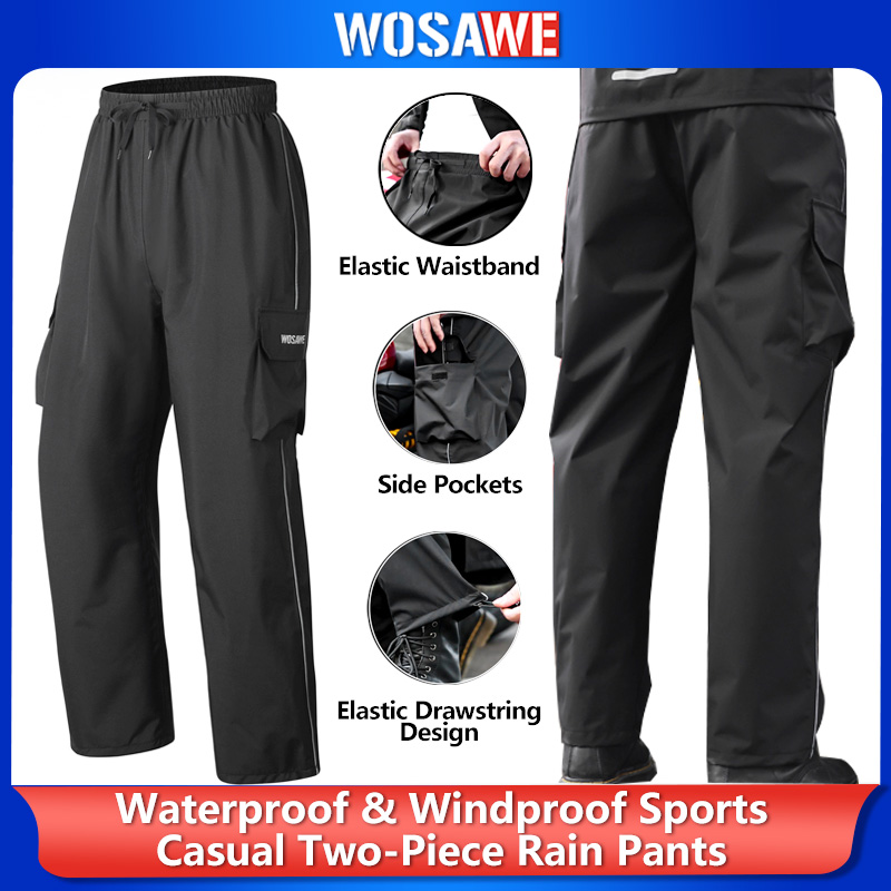 WOSAWE Motorcycle Rain Pants R – обзор и цена Fishing Rain Suit
