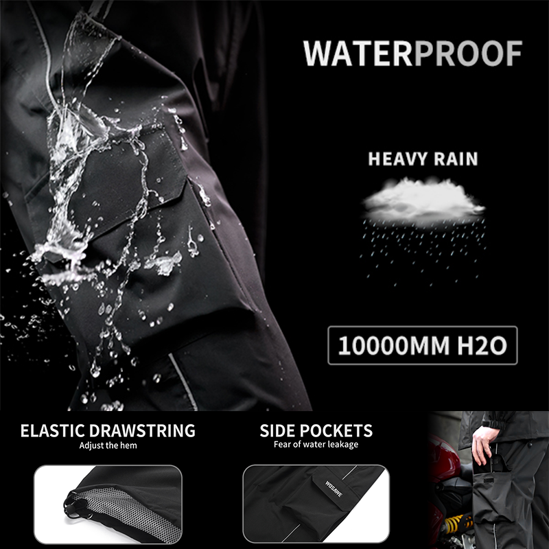 WOSAWE Motorcycle Rain Pants R – обзор и цена Fishing Rain Suit