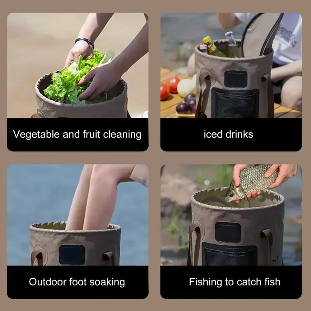 25L Portable Foldable Bucket B – обзор и цена Fishing Bag Waterproof