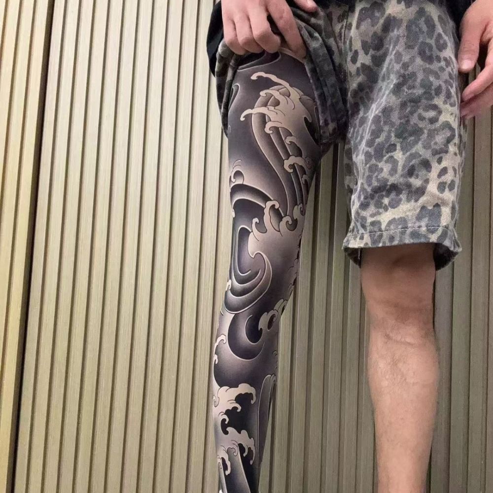 New Full Leg Fake Tattoo Socks – обзор и цена Fishing Socks