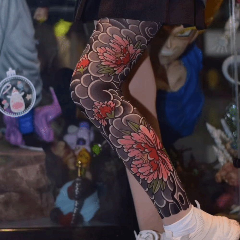 New Full Leg Fake Tattoo Socks – обзор и цена Fishing Socks