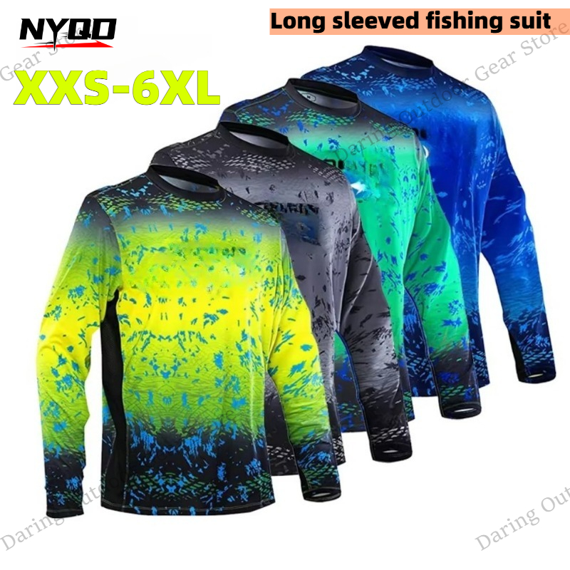 Men's Long Sleeve UPF 50+ Fish – обзор и цена Fishing Shirt Uv Protection