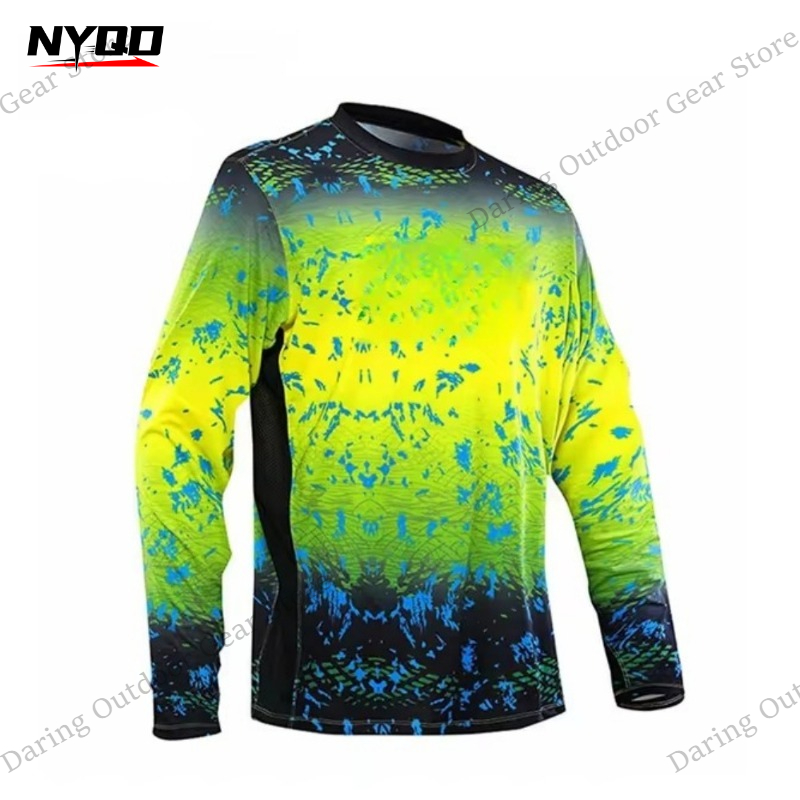 Men's Long Sleeve UPF 50+ Fish – обзор и цена Fishing Shirt Uv Protection