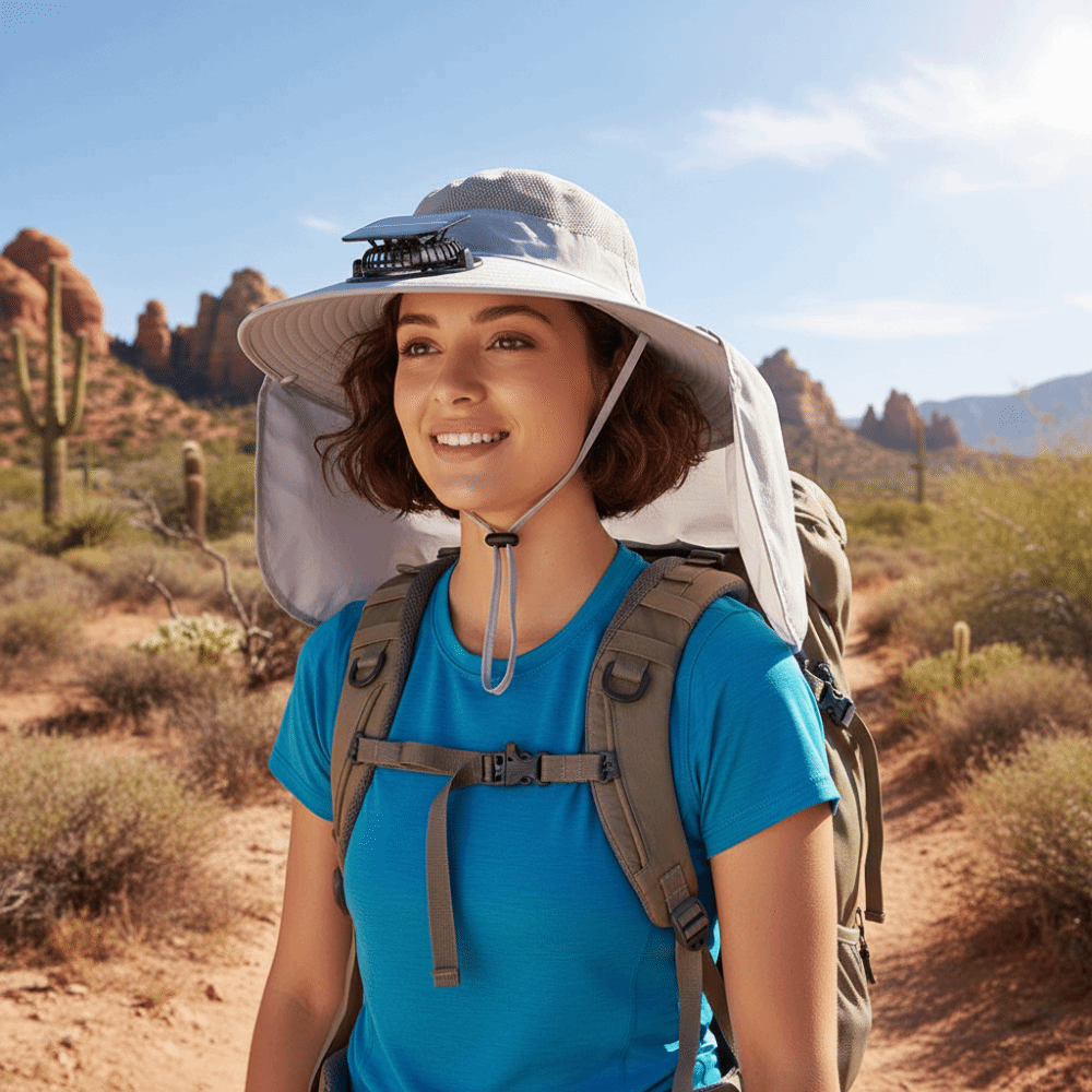 Gift UPF50+ Solar Fan Hat Wate – обзор и цена Fishing Hat