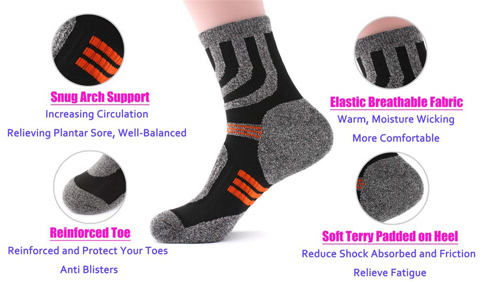 5 Pairs Socks Men Anti Blister – обзор и цена Fishing Socks