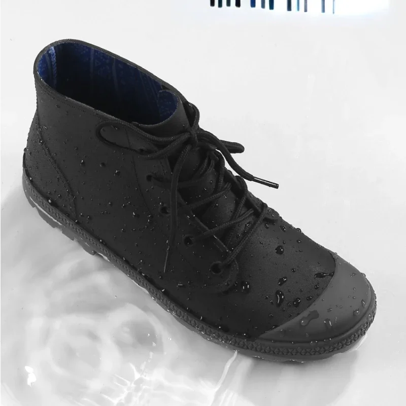 Winter Men Rain Boots Lace-up  – обзор и цена Fishing Boots