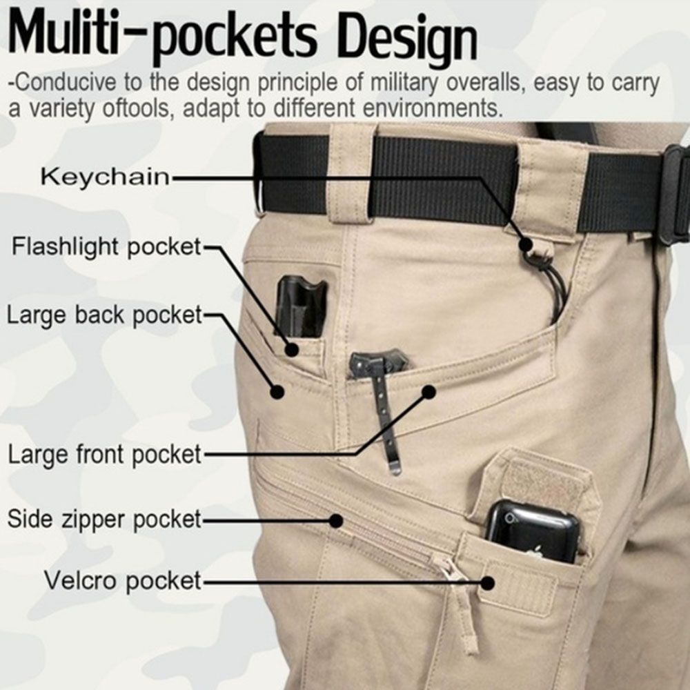 Men's Tactical Cargo Pants 6XL – обзор и цена Fishing Pants Waterproof